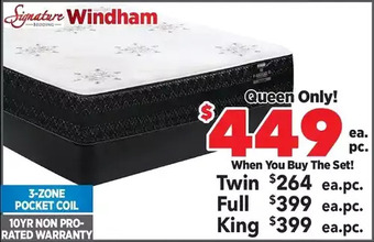 Surplus Furniture Windham queen mattress set offer