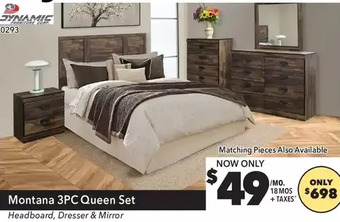 Surplus Furniture Montana 3-piece bedroom set offer