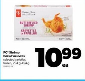 Real Canadian Superstore PC Shrimp hors d'oeuvres 294 g-454 g offer