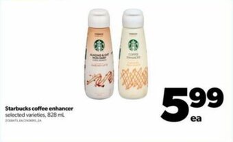 Real Canadian Superstore Starbucks coffee enhancer 828 ml offer