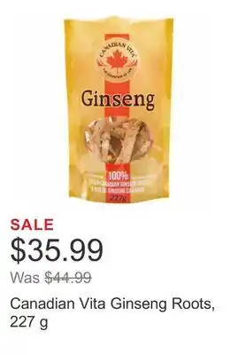 Costco Canadian vita ginseng roots, 227 g offer