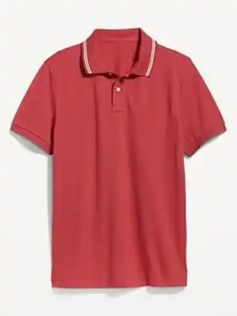Old Navy Tipped-collar classic fit pique polo for men offer