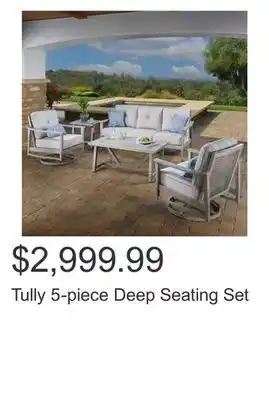 Costco Tully 5-piece deep seating set offer