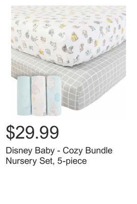 Costco Disney baby - cozy bundle nursery set, 5-piece offer
