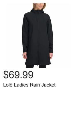 Costco Lolë ladies rain jacket offer
