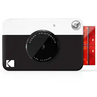 Best Buy Kodak printomatic digital instant print camera (black), full color prints on zink 2x3 sticky-backed photo paper - print memor offer