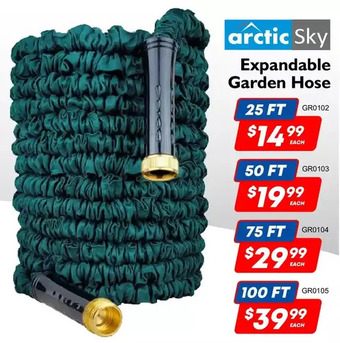 Factory Direct Arctic sky expandable garden hose offer