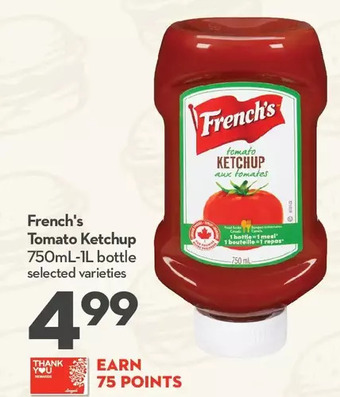 Longo's French's tomato ketchup offer