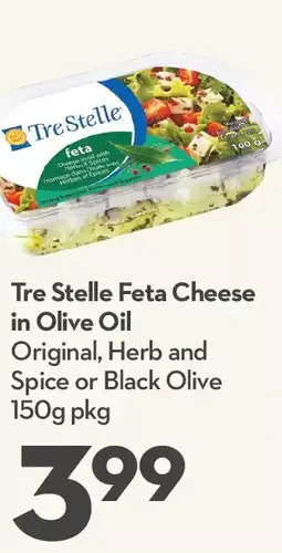 Longo's Tre stelle feta cheese in olive oil offer