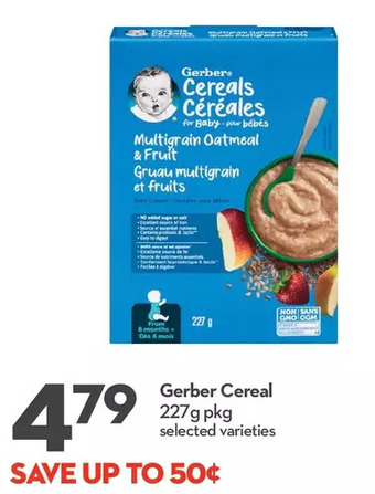 Longo's Gerber cereal offer
