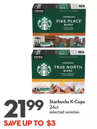 Longo's Starbucks k-cups offer