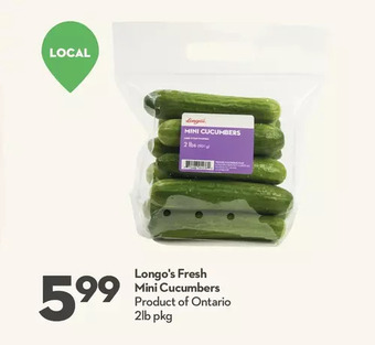 Longo's Longo's fresh mini cucumbers offer