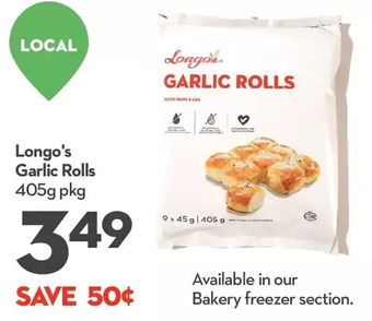 Longo's Longo's garlic rolls offer