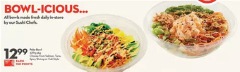 Longo's Poke bowl offer