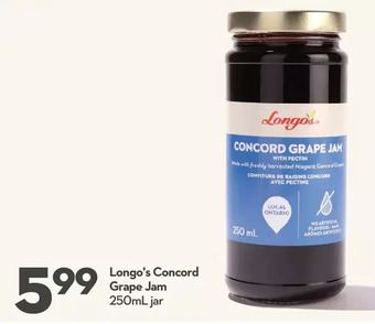 Longo's Longo's concord grape jam offer