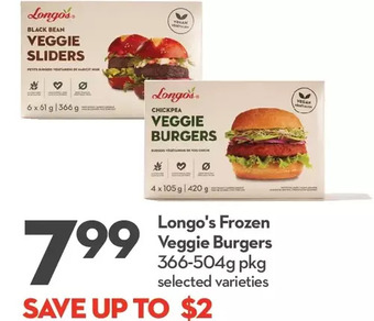 Longo's Longo's frozen veggie burgers offer