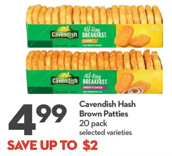 Longo's Cavendish hash brown patties offer