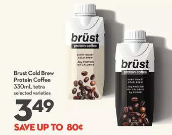 Longo's Brust cold brew protein coffee offer