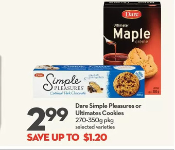Longo's Dare simple pleasures or ultimate cookies offer
