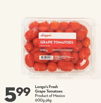 Longo's Longo's fresh grape tomatoes offer
