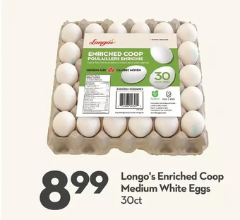 Longo's Longo's enriched coop medium white eggs offer