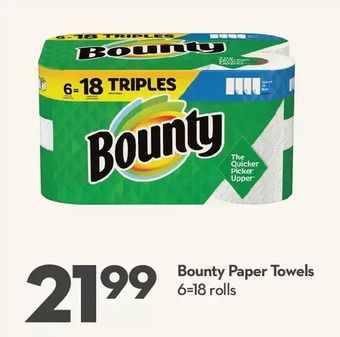 Longo's Bounty paper towels offer
