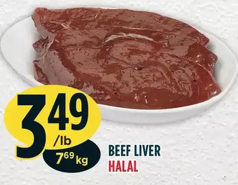 Marché Adonis Beef liver offer