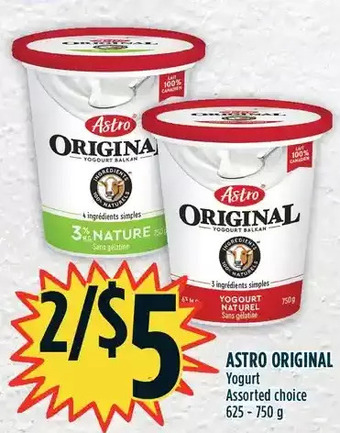 Marché Adonis Astro original yogurt offer