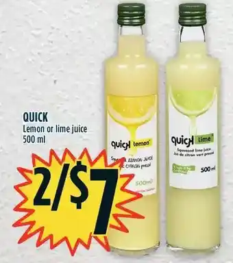 Marché Adonis Quick lemon or lime juice offer