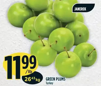Marché Adonis Green plums offer