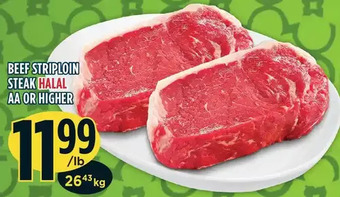 Marché Adonis Beef striploin steak offer