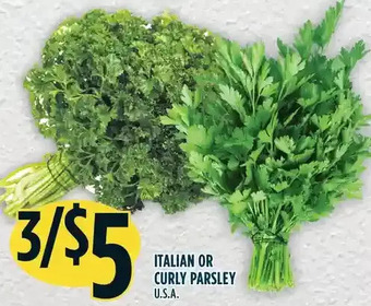Marché Adonis Italian or curly parsley offer