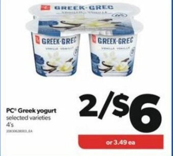 Real Canadian Superstore PC Greek Yogurt 4's offer