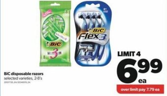 Real Canadian Superstore BiC Disposable Razors offer
