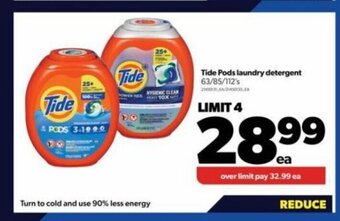 Real Canadian Superstore Tide pods laundry detergent offer