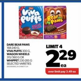 Real Canadian Superstore Dare bear paws 168-240g offer