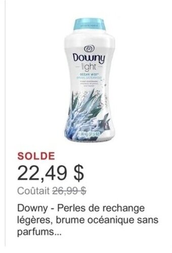 Costco Downy - Perles de rechange légères, brume océanique sans parfums... offer