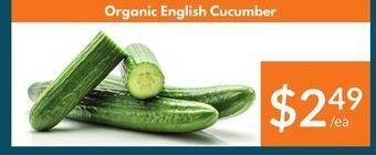 Healthy Planet Organic english cucumber offer