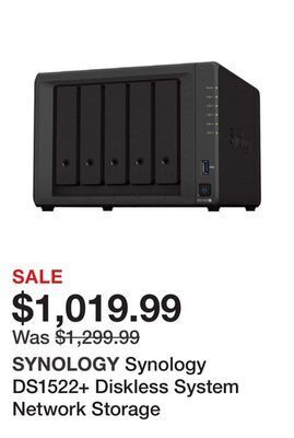 Newegg Synology ds1522+ diskless system network storage offer