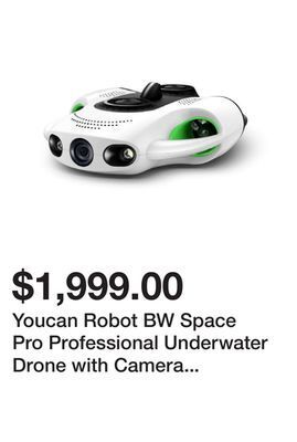 Newegg Youcan robot bw space pro professional underwater drone with camera 4k uhd image 1080p stable signal transmission, remote con offer