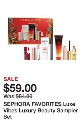 Sephora Luxe vibes luxury beauty sampler set offer