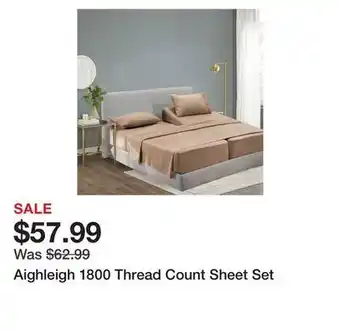 Wayfair Aighleigh 1800 thread count sheet set offer
