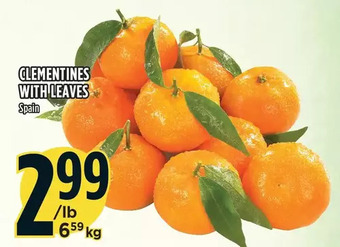 Marché Adonis Clementines with leaves offer