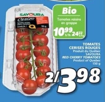 IGA Savoura tomates cerises rouges 150 g offer