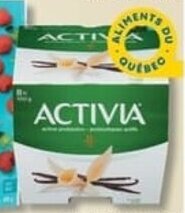 IGA ACTIVIA YOGOURT PROBIOTIQUE (8 x 100 g) offer