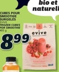 IGA EVIVE CUBES POUR SMOOTHIE SURGELES 405 9 offer