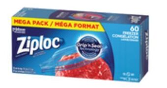 Walmart Ziploc freezer bags mega packs offer