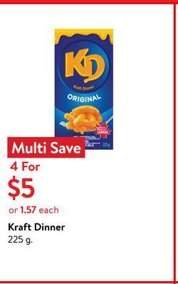 Walmart Kraft dinner offer