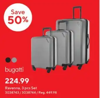Staples Bugatti ravenna, 3 pcs set offer