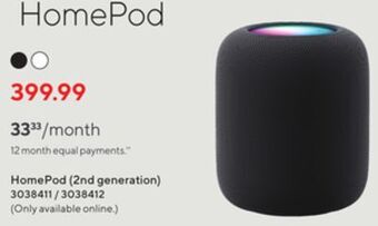 Staples Apple homepod (2nd generation) speaker offer